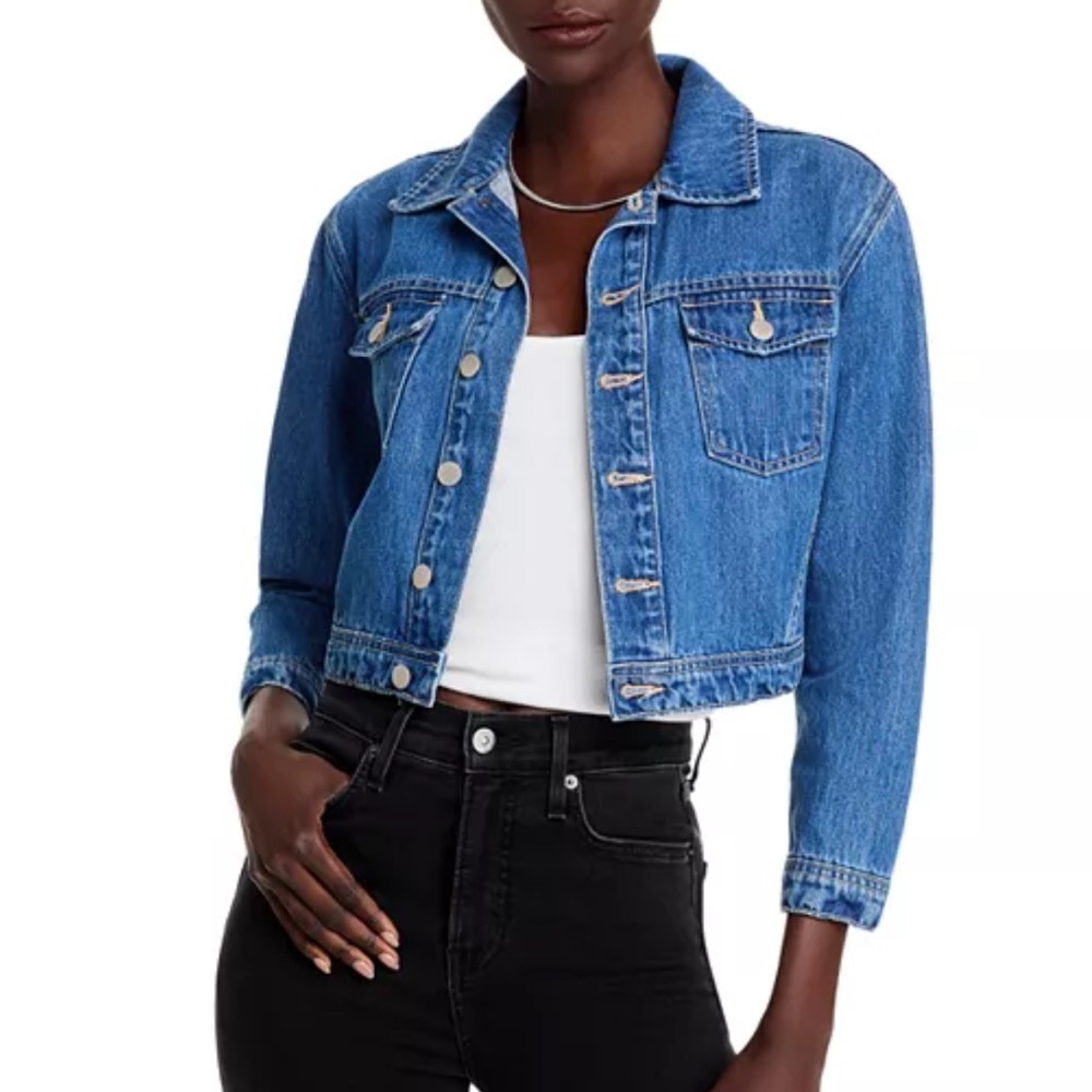 L'AGENCE Dark Blue Jean Jacket